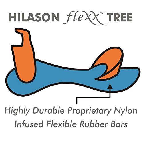 HILASON Dark Brown 18 in Western Leather Flex Tree