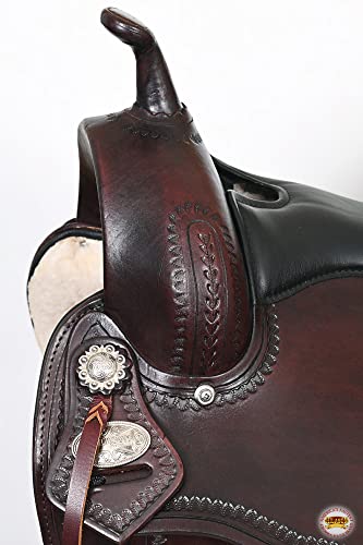 16" Flex Tree Western Saddle in Chocolate Brown