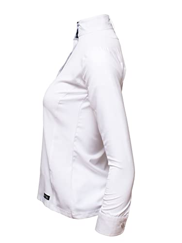 Anni Lyn Girl's Ventilated Show Shirt - Vibrant Horses