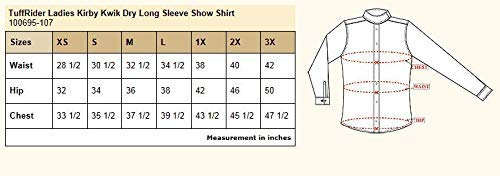 TuffRider Women's Kirby Quick Dry Show Shirt, White/Medium