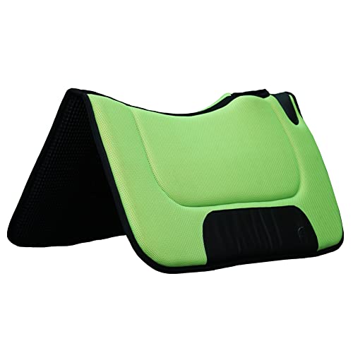 Premium Contoured Western Saddle Pad with Synthetic Mesh