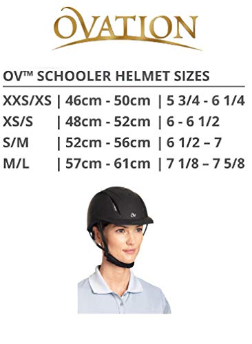 OVATION Deluxe Schooler Helmet - Size M/L Black