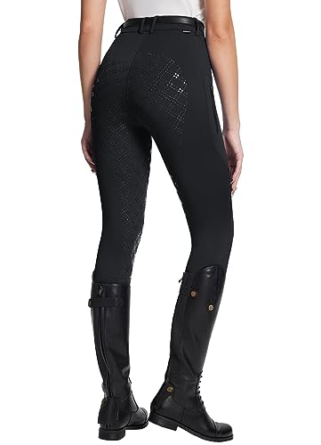 BALEAF Women's Full Seat Riding Breeches in Black