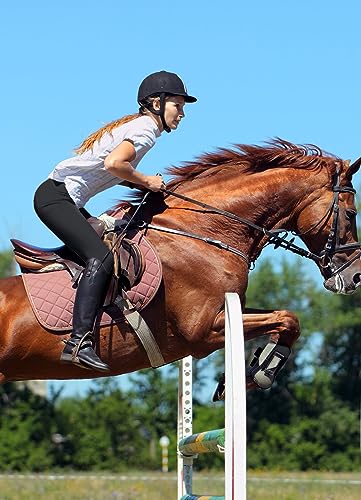 BALEAF Women's Full Seat Riding Breeches in Black