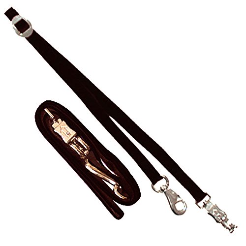 Intrepid International Adjustable Black Nylon Cross Ties for Horses