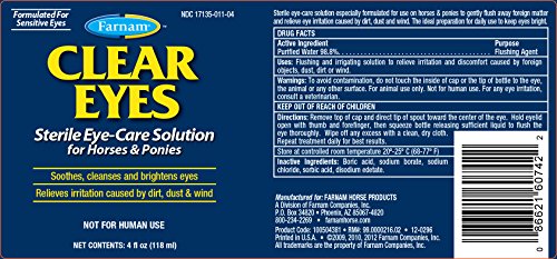 Farnam Clear Eyes 4fl oz for Horses