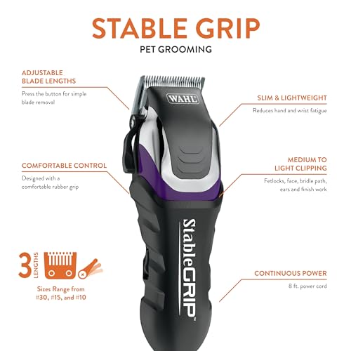 WAHL Pro Animal Stable Grip Grooming Kit - Equine Clipper