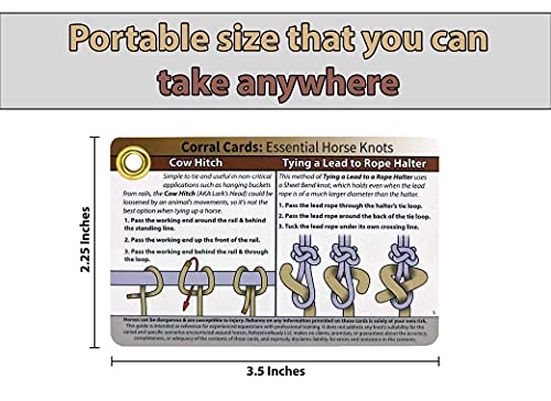 Portable Horse Knot Cards for Equine Knot Tying