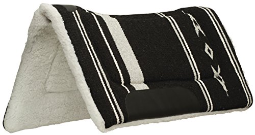 Black/Gray Weaver Leather Fleece Lined Acrylic Saddle Pad
