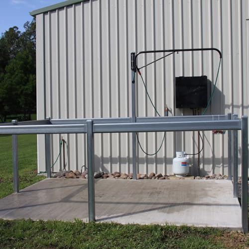 Wall-mounted Horse Wash Attachment - Prevents Tangles and Trampling