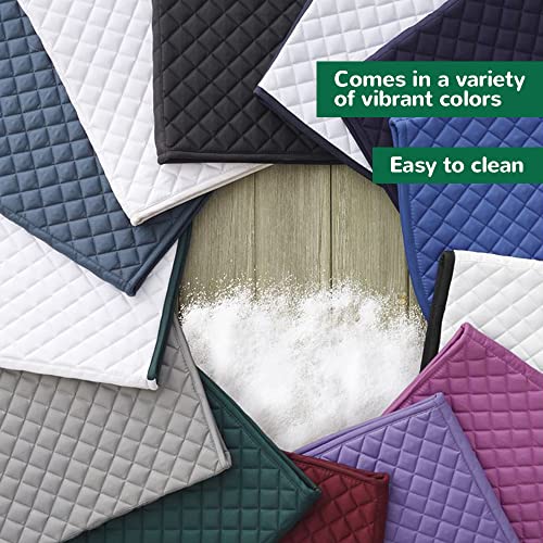 Dover All-Purpose Quilted Piped Saddle Pad (Black/White/Khaki)