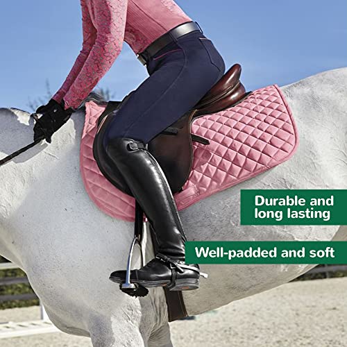 Dover All-Purpose Quilted Piped Saddle Pad (Black/White/Khaki)