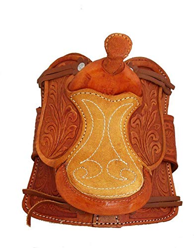 5" Decorative Western Saddle - Light Brown by AJ Tack