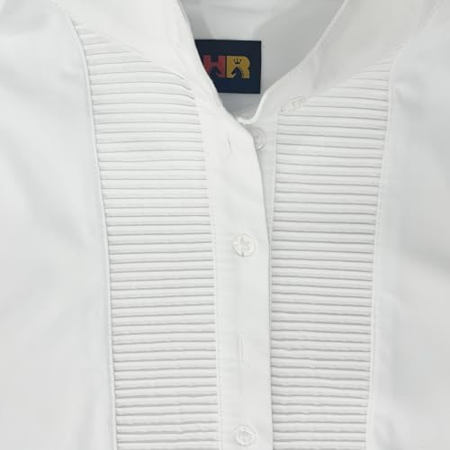 Women's White Long Sleeve Show Shirt for Riding