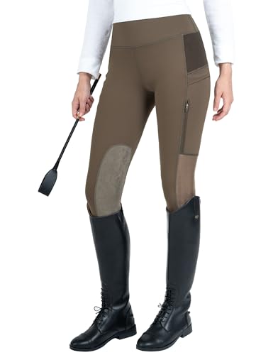 Women's Riding Tights with Zipper Pockets, Cooling Mesh