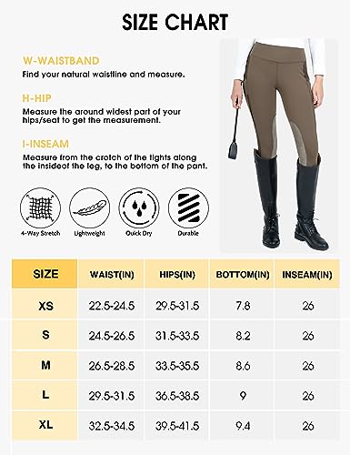 Women's Riding Tights with Zipper Pockets, Cooling Mesh
