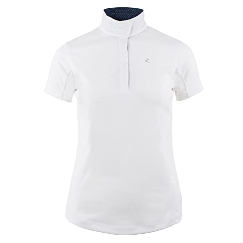 HORZE Women's Blaire Sun Show Shirt - White/Navy
