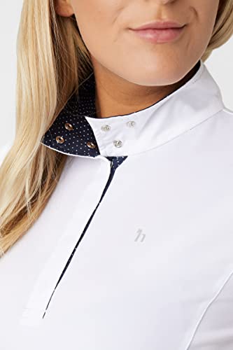 HORZE Women's Blaire Sun Show Shirt - White/Navy