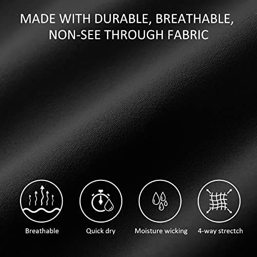 BALEAF Women's Equestrian Riding Breeches Knee-Patch Tights Black