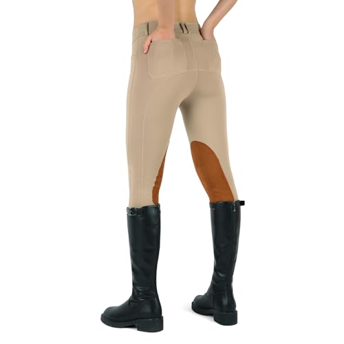 Beroy Kids Equestrian Breeches with Knee-Patches and Pockets