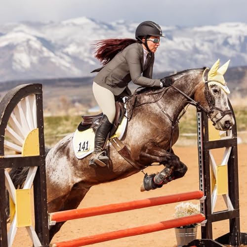 HR Farm Women's Full Seat Silicone Grip Breeches (Beige, Size 30)