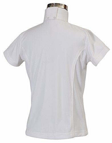 TuffRider Girl's White Kirby Kwik Dry Show Shirt