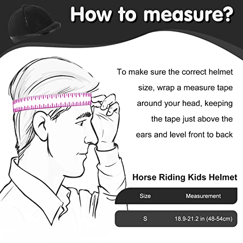 Adjustable Kids Horse Riding Helmet, Ages 2-6, S Size