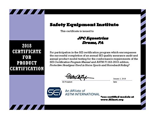 TuffRider Equestrian Helmet with Carbon Fiber Grill, Black, Large