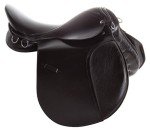 Black Leather English Riding Saddle Starter Kit (16")