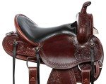 Premium Tooled GAITED Western Leather Horse Saddle (17")