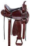 Premium Tooled GAITED Western Leather Horse Saddle (17")