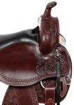 Premium Tooled GAITED Western Leather Horse Saddle (17")