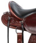 Premium Tooled GAITED Western Leather Horse Saddle (17")