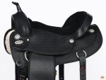 Black 16" Flex Tree Western Horse Saddle Trail & Pleasure