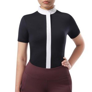 Harrison Howard Women's Equestrian Short Sleeve Show Shirt