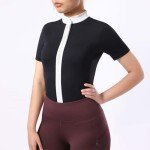 Harrison Howard Women's Equestrian Short Sleeve Show Shirt