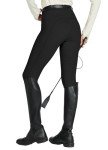 Women's Black Full Seat Silicone Breeches Horse Riding Tights