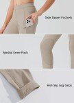 Girls Horse Riding Breeches: Khaki Tights with Pockets
