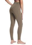BALEAF Women's Winter Full Seat Riding Breeches Brown