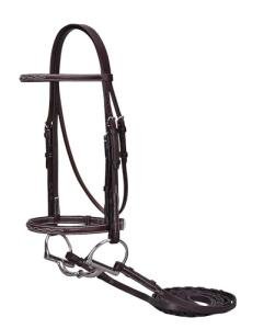 Hunter Bridle by Suffolk for Horse-R, Brown