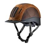 Brown Leather Troxel Sierra Riding Helmet - Brown