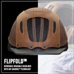 Brown Leather Troxel Sierra Riding Helmet - Brown