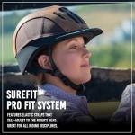 Brown Leather Troxel Sierra Riding Helmet - Brown