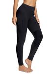 BALEAF Women's Winter Horse Riding Fleece Breeches Black