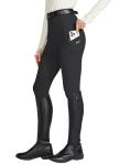 Willit Women's Knee Patch Riding Breeches, Black M