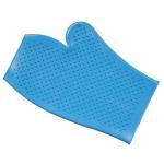 Turquoise Rubber Grooming Glove by Tough 1