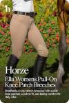 Ella Women's English Riding Breeches with Leather Knee
