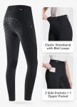 BALEAF Women's Full Seat Riding Breeches in Black
