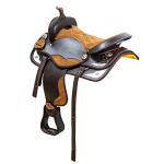 Handmade Western Synthetic Barrel Racing Horse Saddle (Brown)