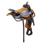 Handmade Western Synthetic Barrel Racing Horse Saddle (Brown)